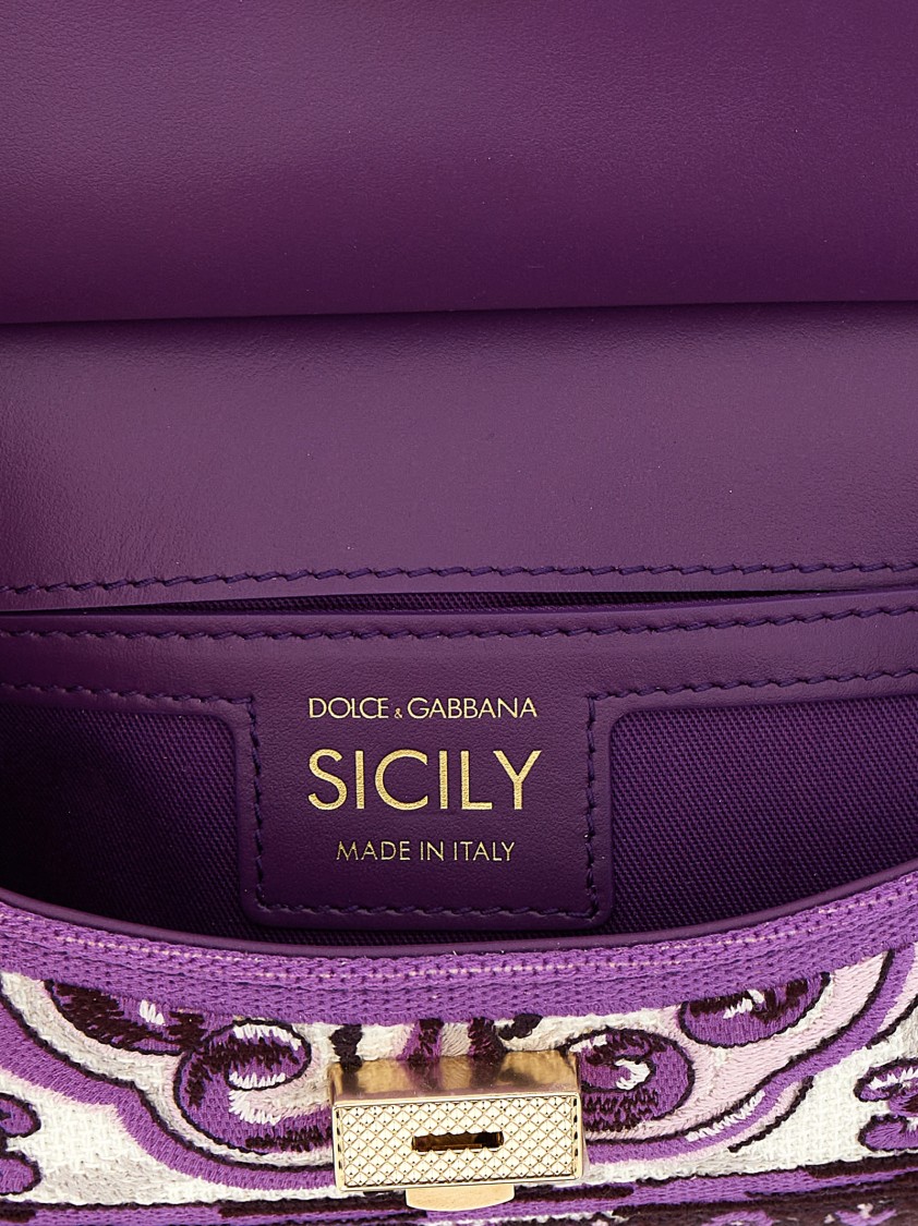 Dolce & Gabbana 'sicily' Small Handbag In Purple