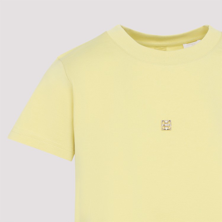 Givenchy Pale Yellow Cotton Back Bow T-Shirt | THE LIST