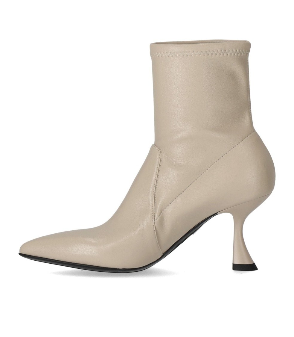 SERGIO LEVANTESI SERGIO LEVANTESI JUNNY CREAM HEELED ANKLE BOOT