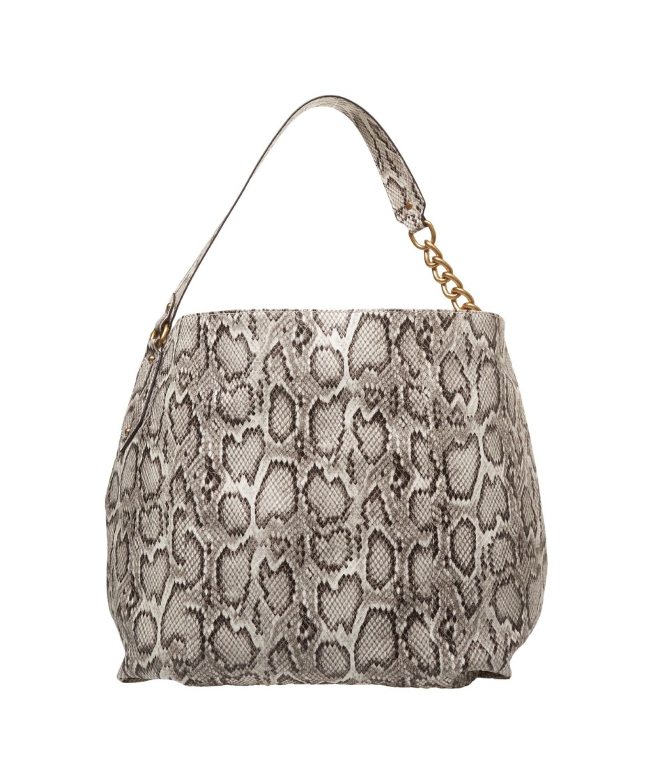 Liu •jo Liu Jo Grey Snake Pattern Shopper Bag