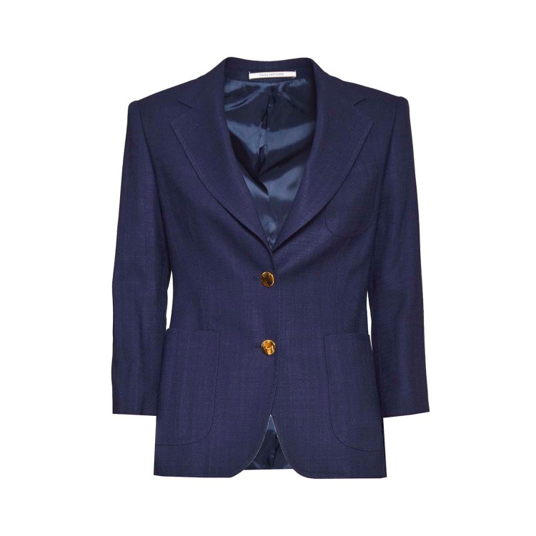 Tagliatore J-Debra Single Breasted Jacket In Blue Viscose