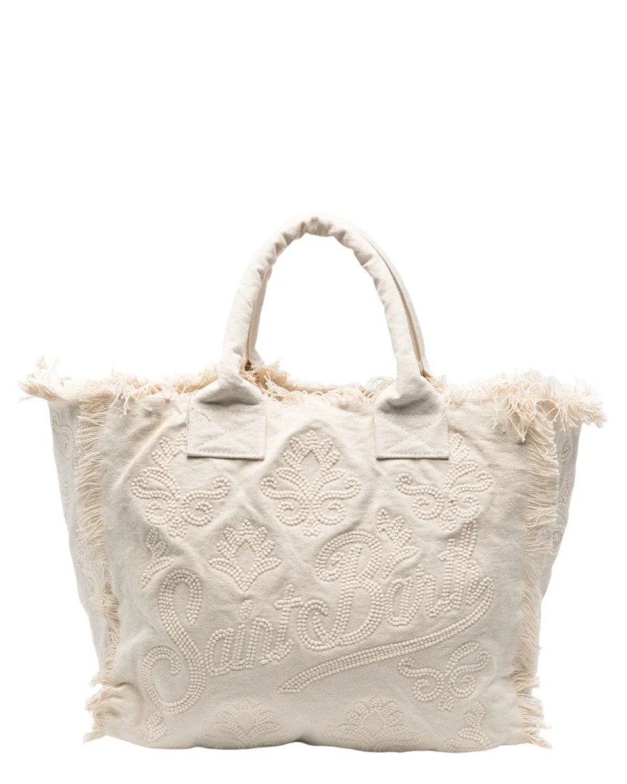 MC2 SAINT BARTH MC2 SAINT BARTH VANITY RUG COTTON CANVAS SHOULDER BAG