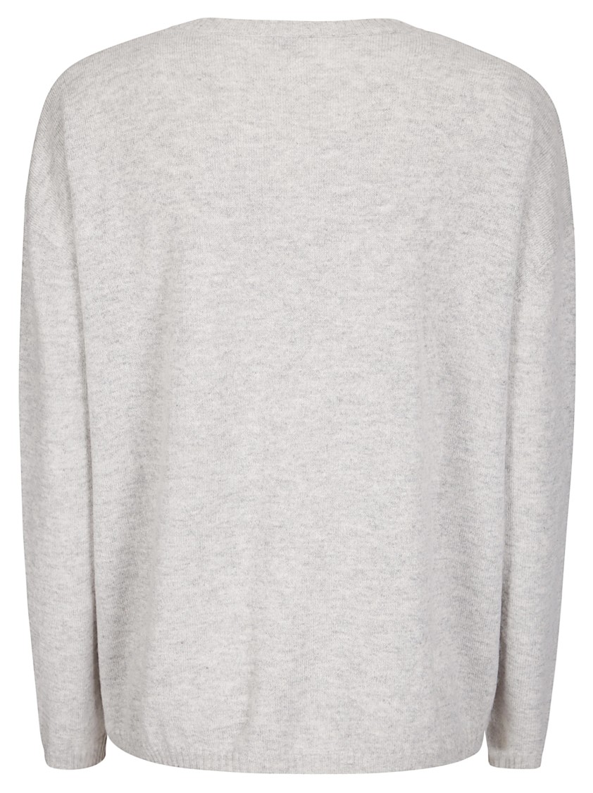 Hira Soft Sweater With V-neck In White