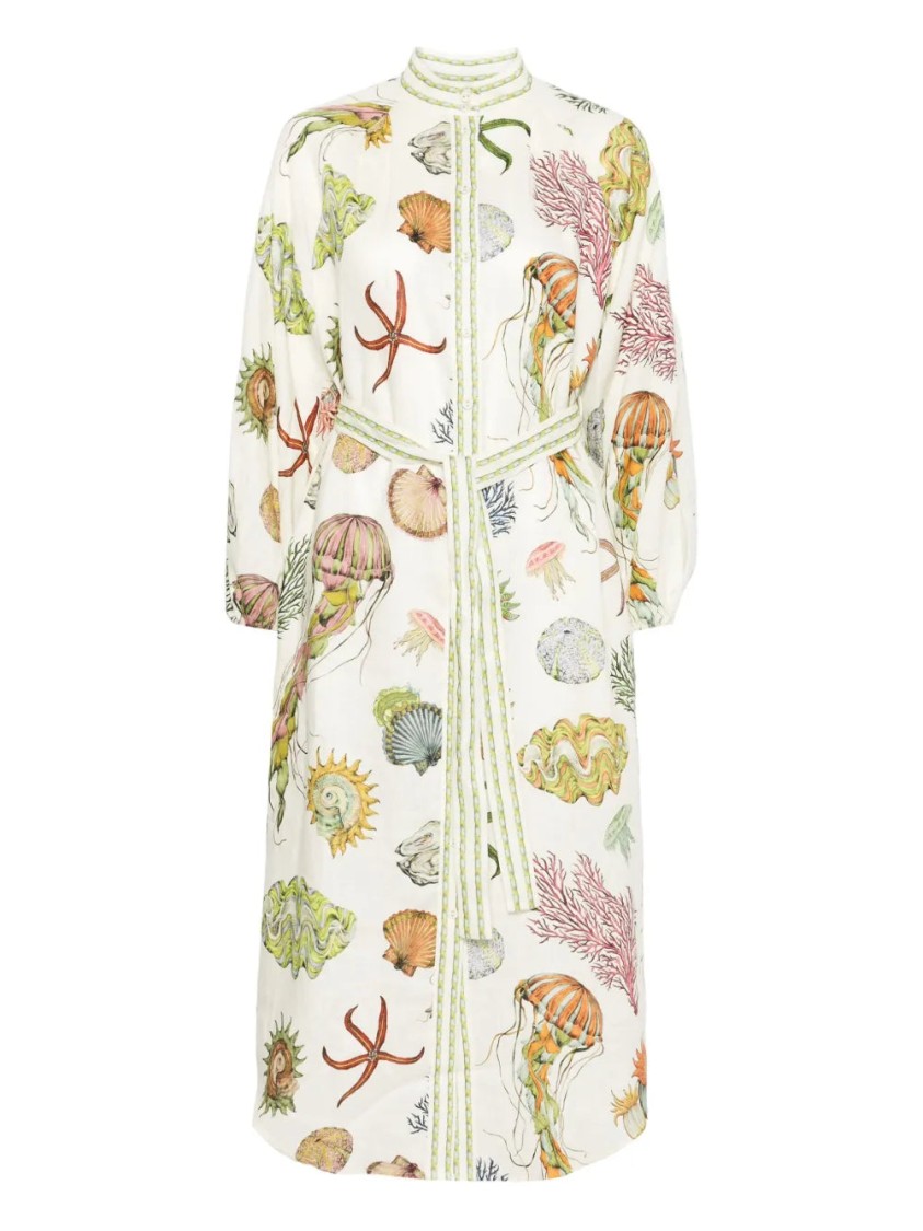 Alemais Sea Horse Midi Dress