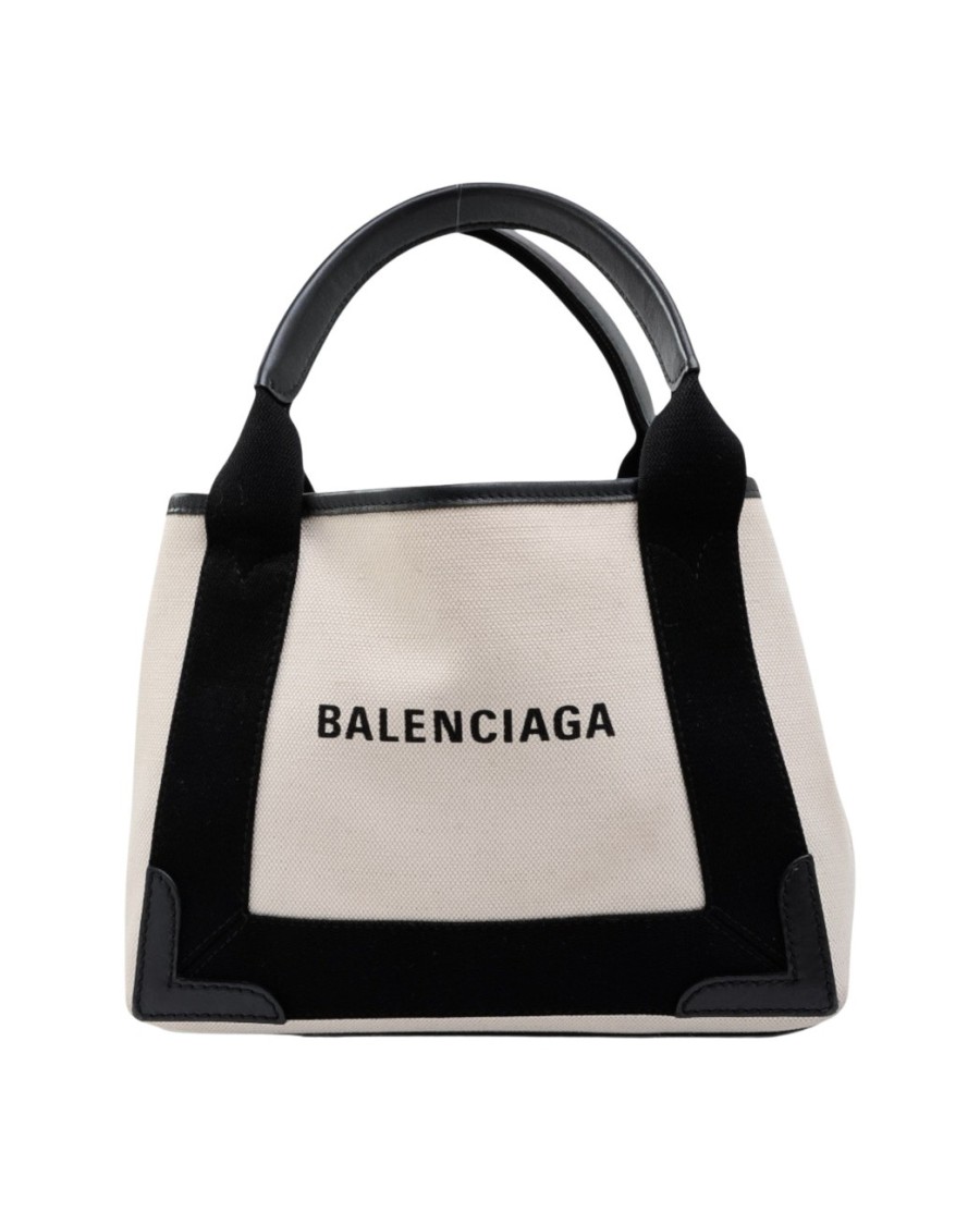 BALENCIAGA BALENCIAGA SHOPPING SMALL CANVAS BEIGE