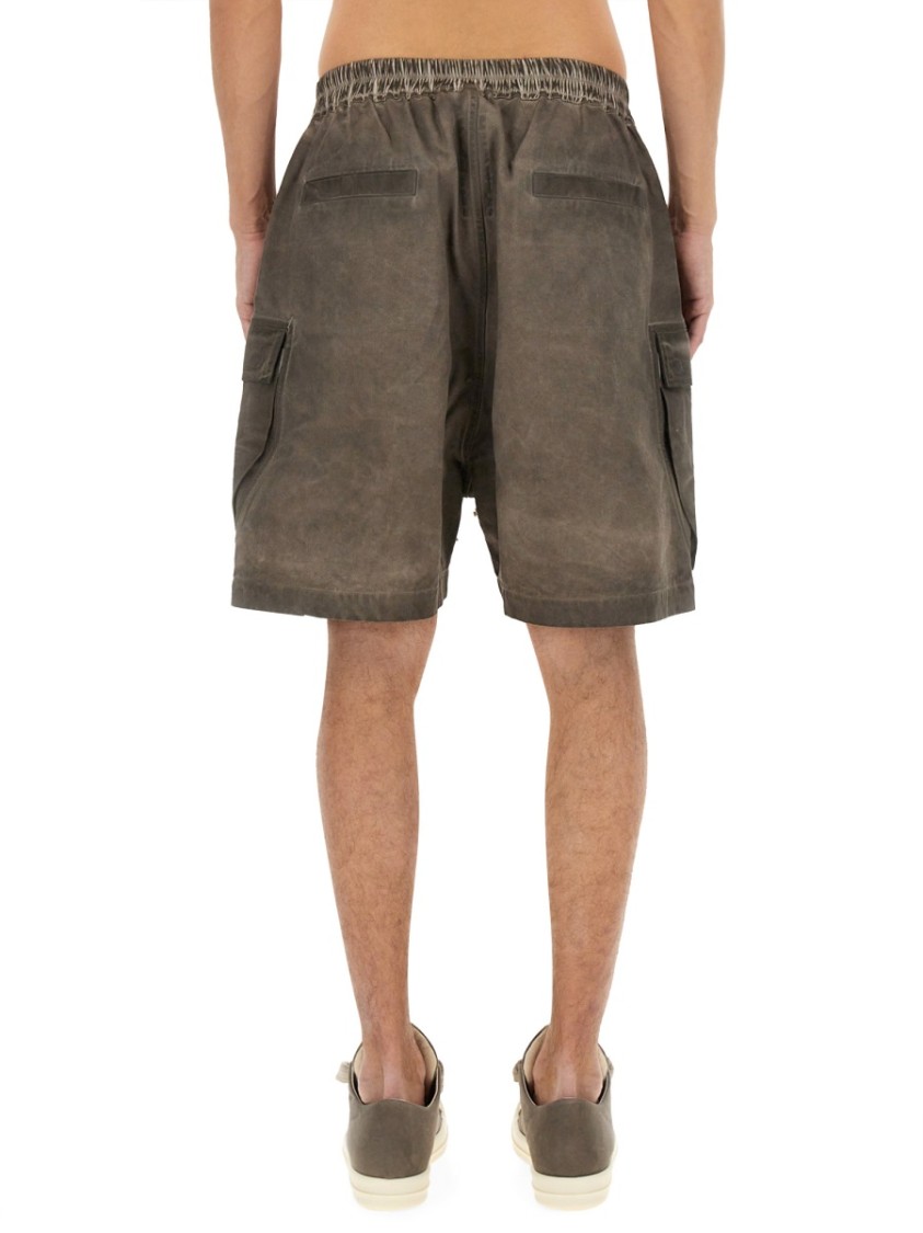 Shop Rick Owens Drkshdw Drkshdw By Rick Owens Mid-thigh Bermuda Cargo Shorts In Grey