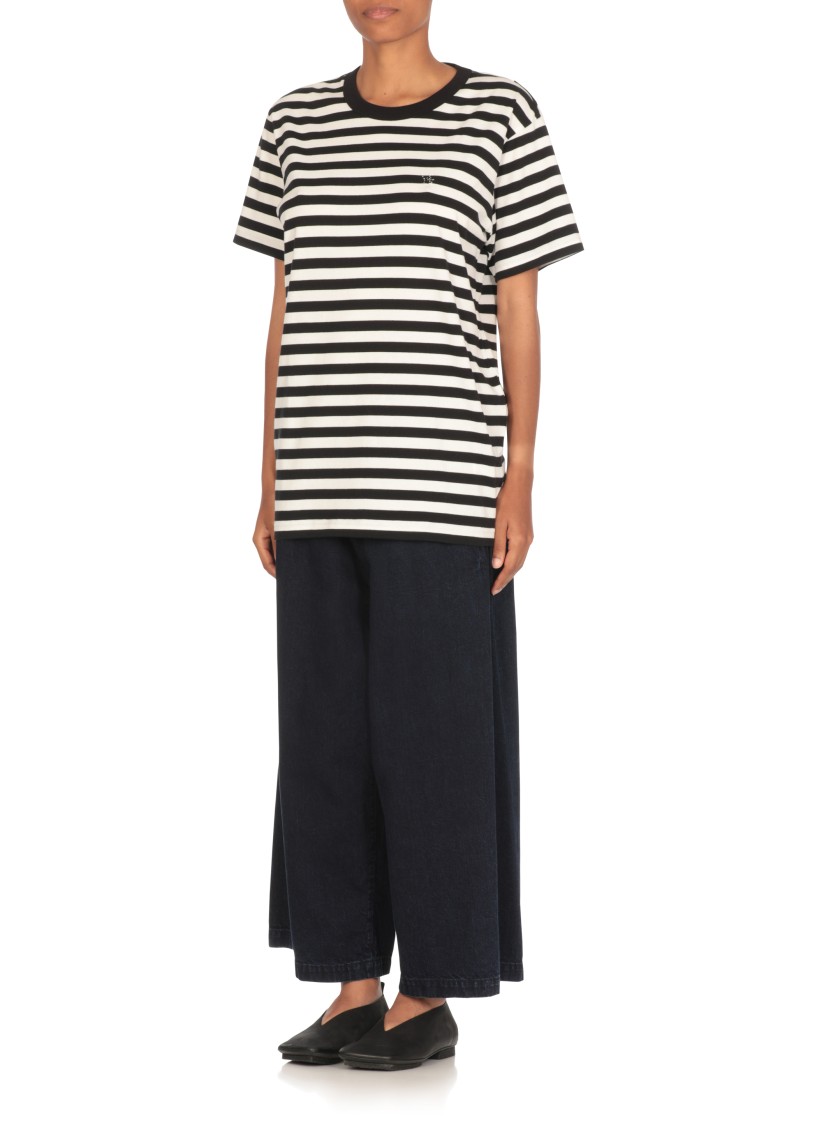 Y's Striped Sweater In Black