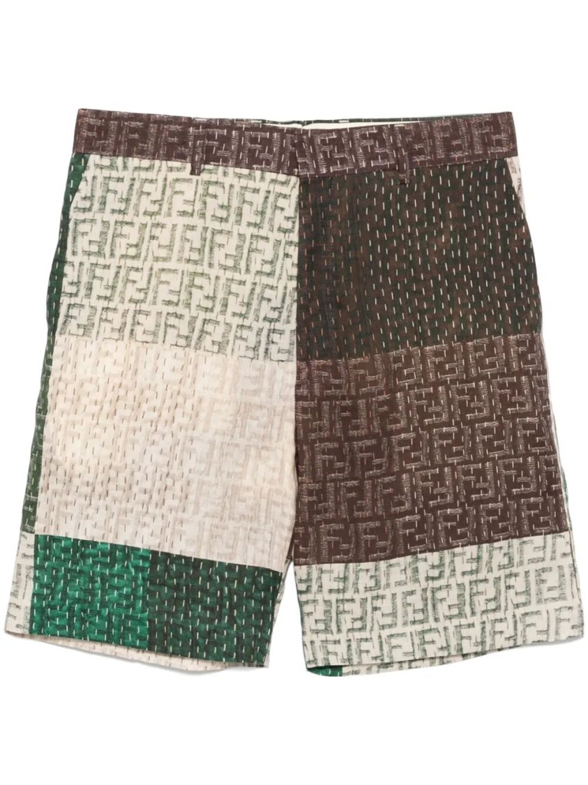 Fendi `ff Patchwork` Shorts