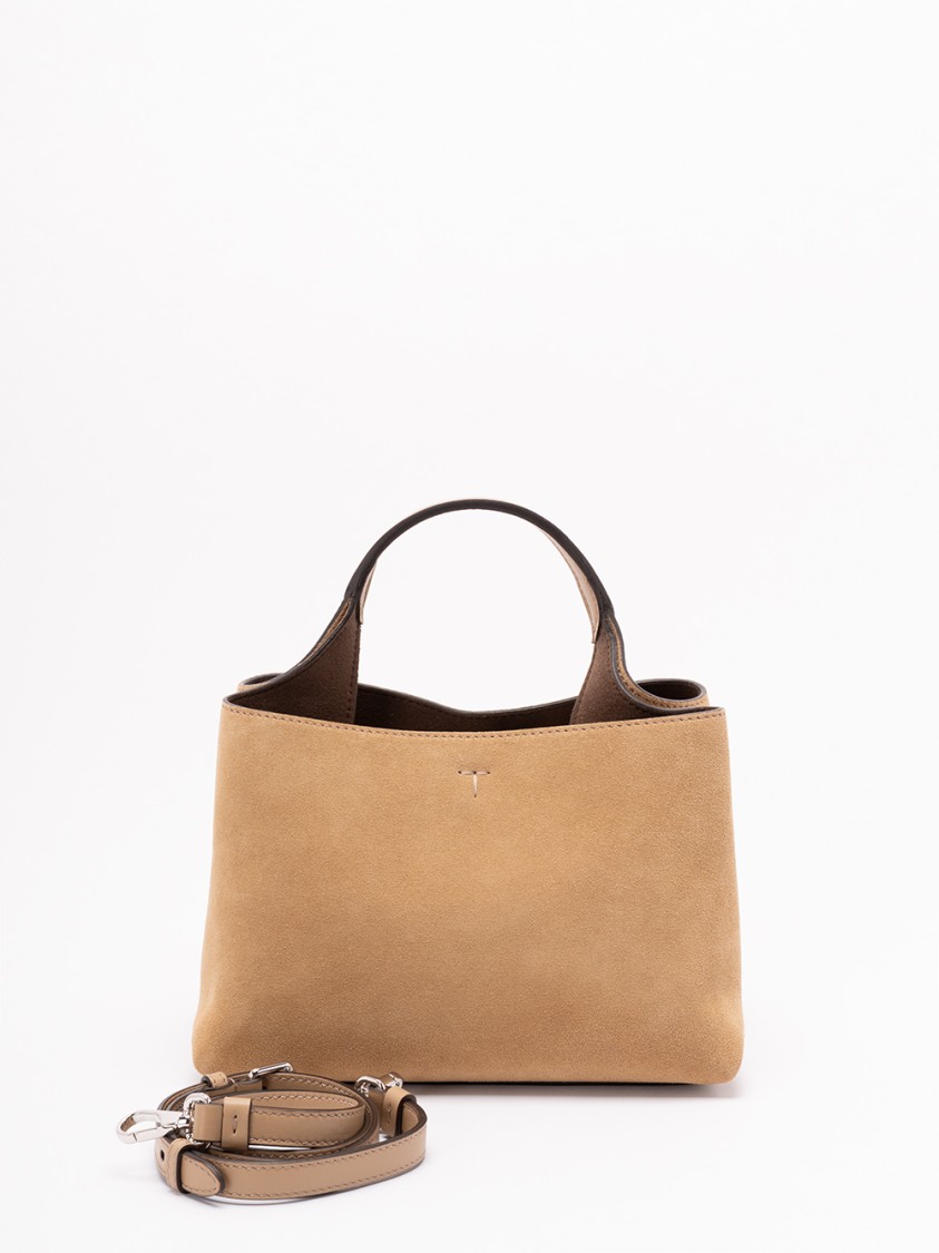 Tod's Micro Bag In Leather In Neutral