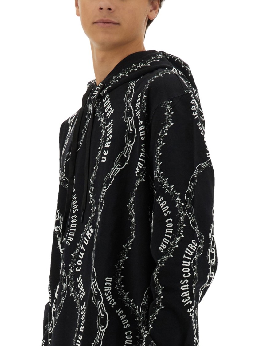 VERSACE JEANS COUTURE VERSACE JEANS COUTURE CHAIN COUTURE SWEATSHIRT 