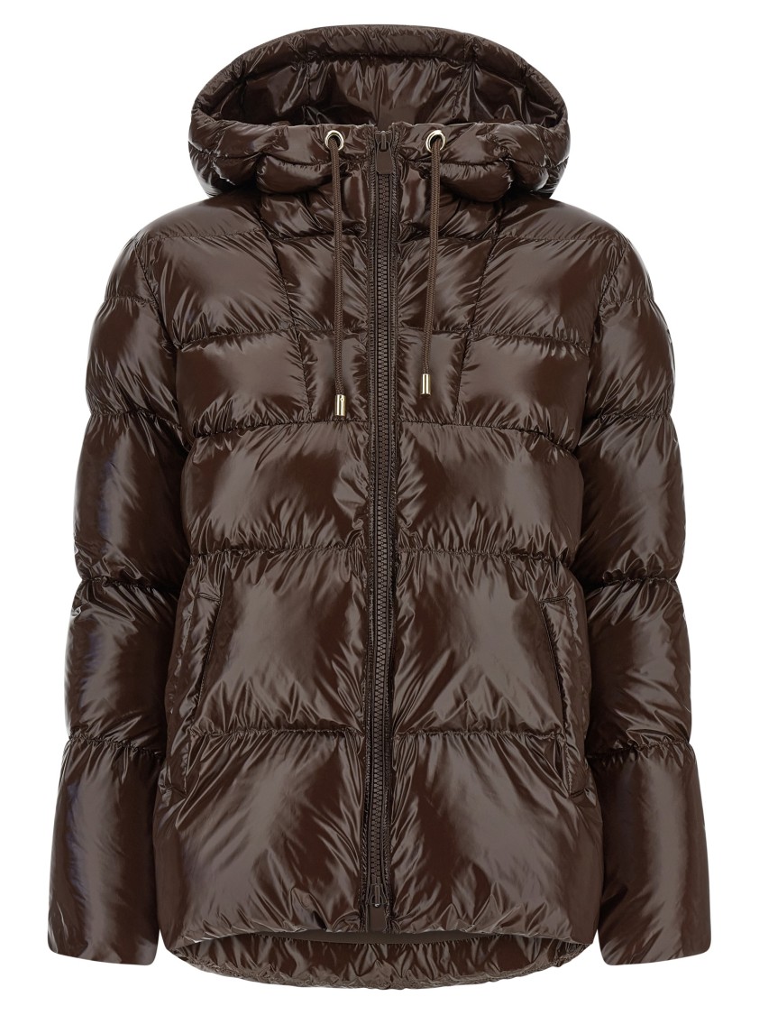 Pinko Eleodoro Puffer Jackets Brown In Brown