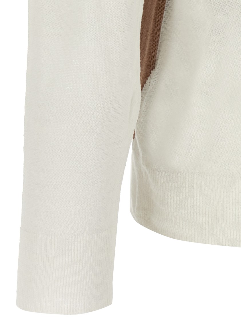Ballantyne Argyle Sweaters And Cardigans In White