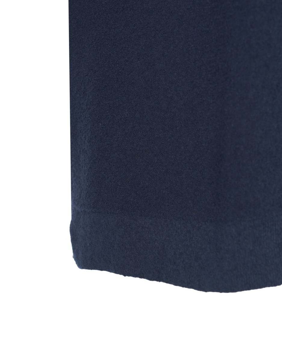 Peuterey Relaxed Fit Terry T-shirt With Ribbed Collar In Black