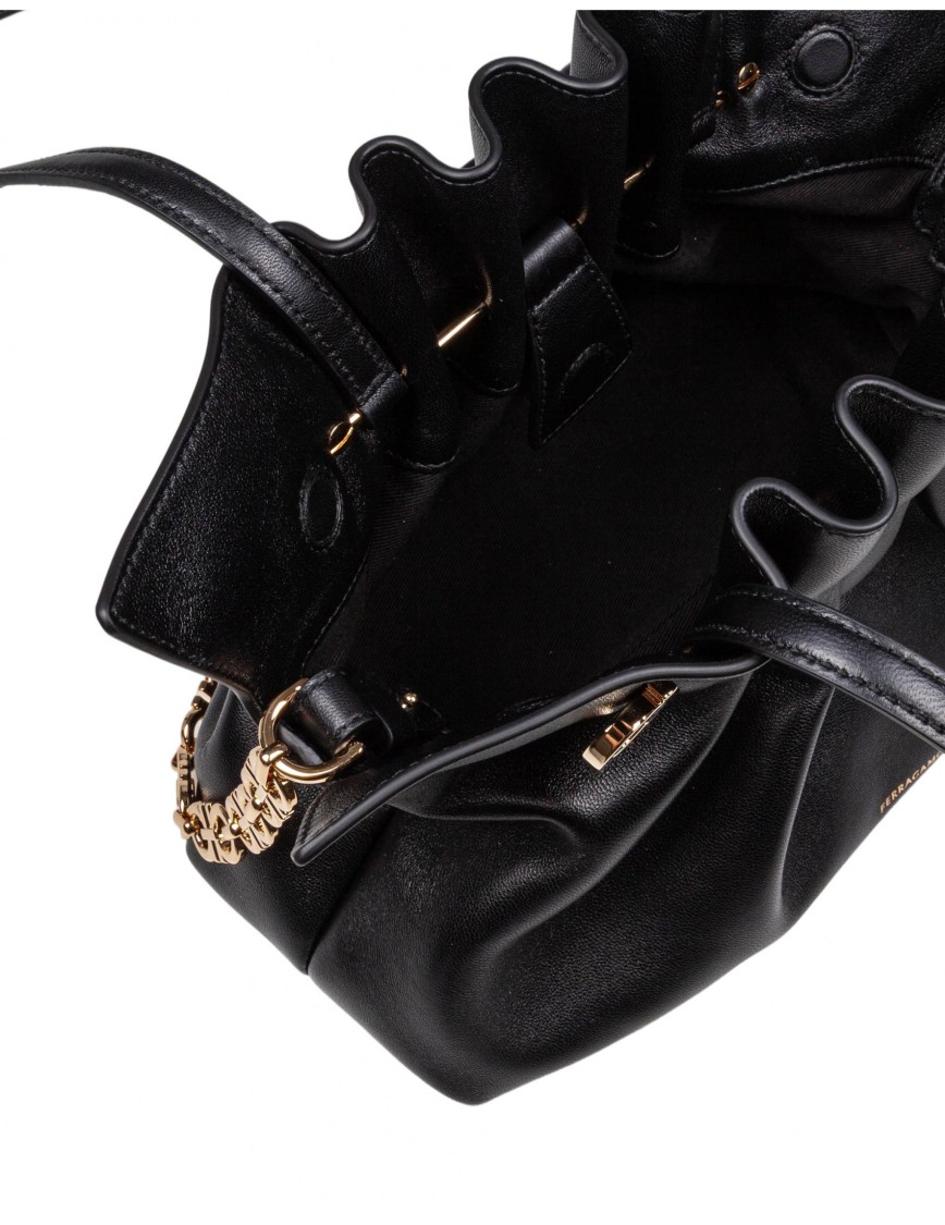 Ferragamo Soft Bag In Nappa Color Black