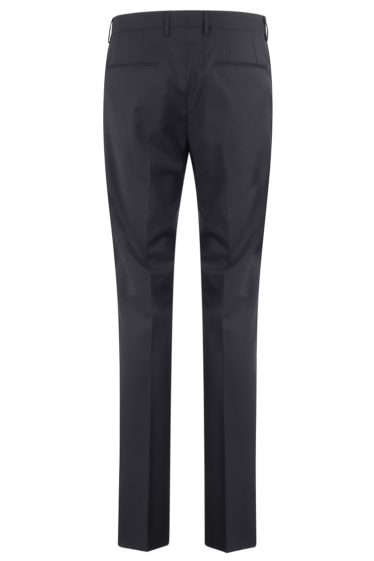 Tagliatore Pantalone Tapered Tag Lana Vergine In Black