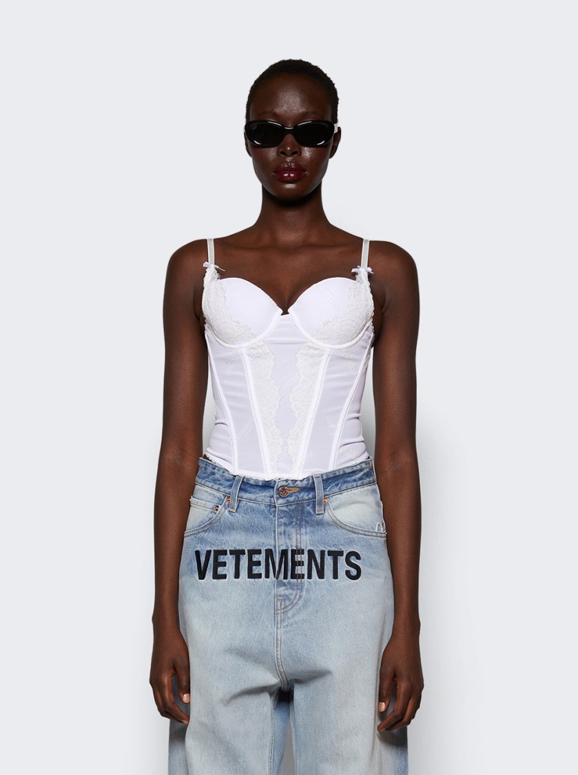Vetements Corset Top White In White