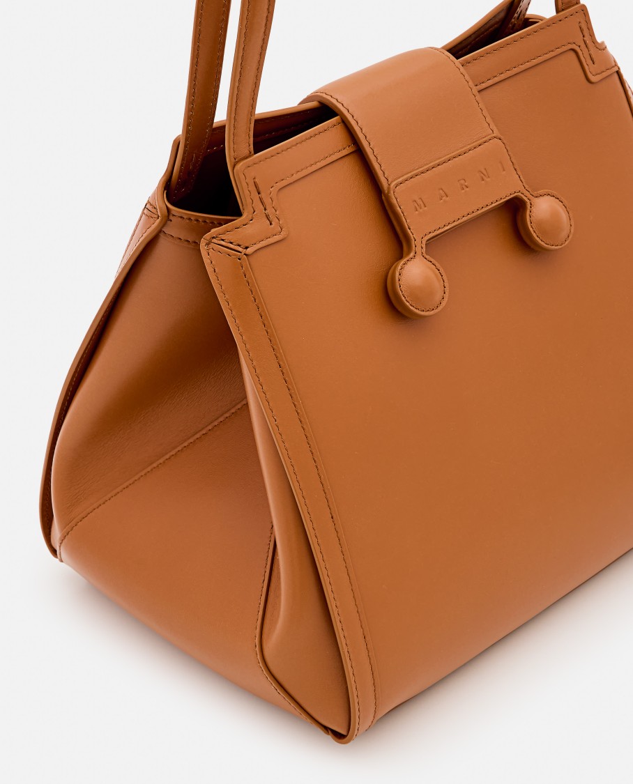 Shop Marni Riviera Mini Handbag In Brown