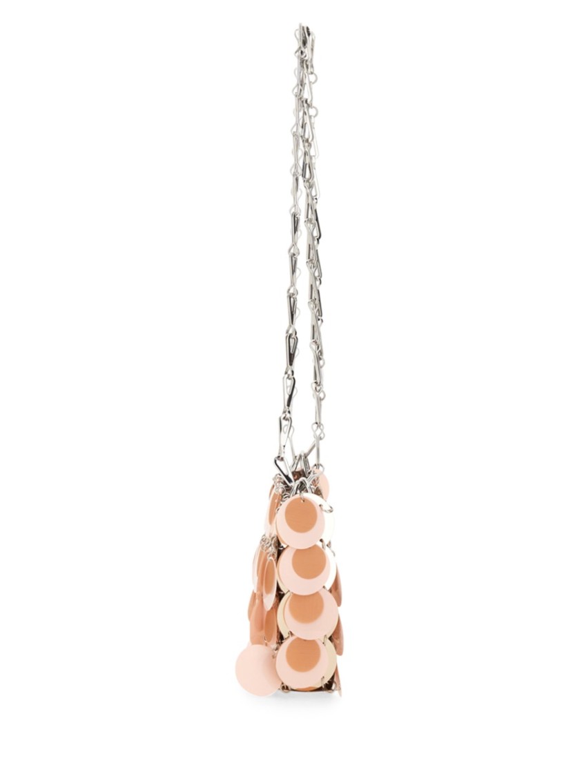 Rabanne "sparkle Nano" Bag In Neutrals