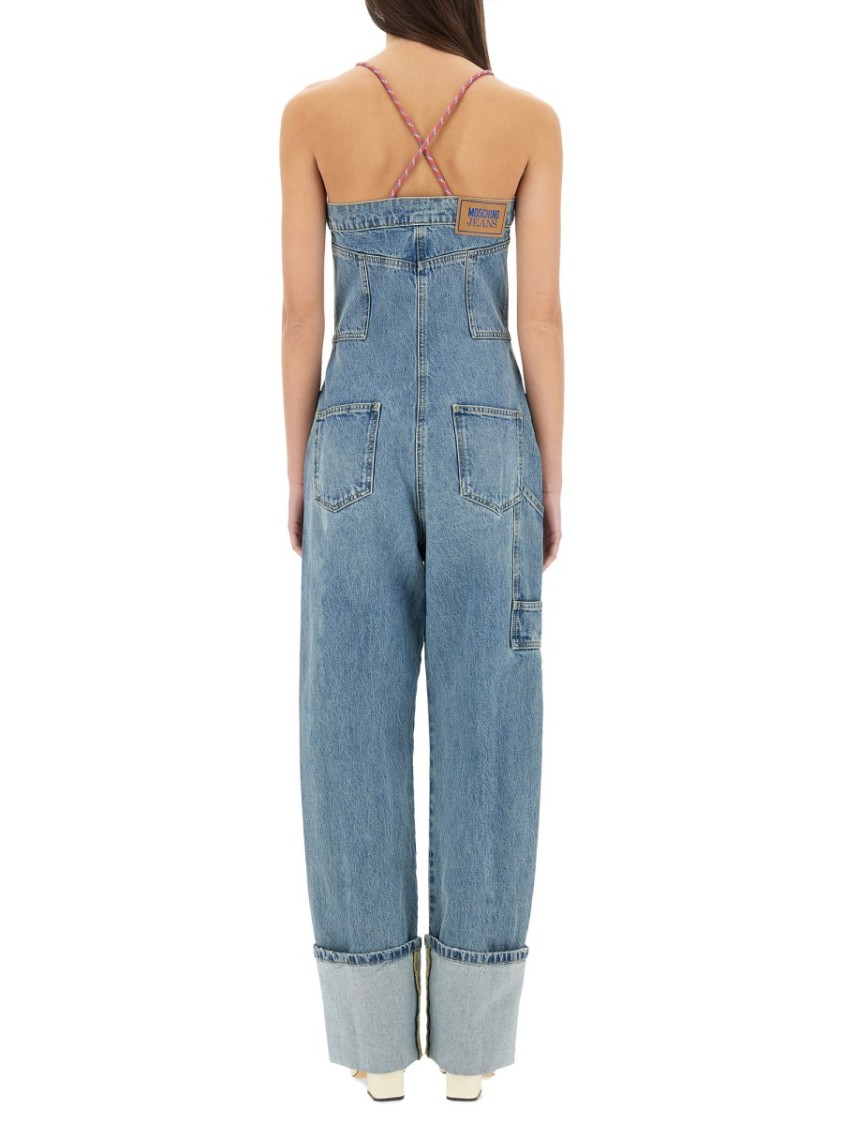 Moschino Relaxed Fit Denim Suit In Blue
