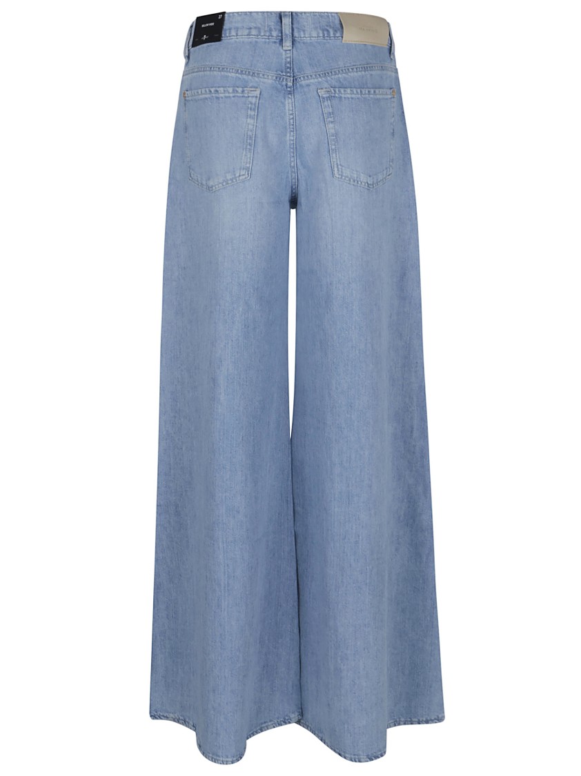 Shop 7 For All Mankind Willow Wide Jeans In Blue
