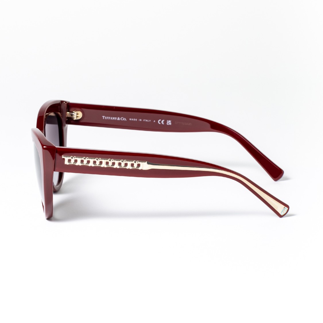Tiffany & Co Tiffany  Co. Cat-eye Frame Sunglasses In Burgundy