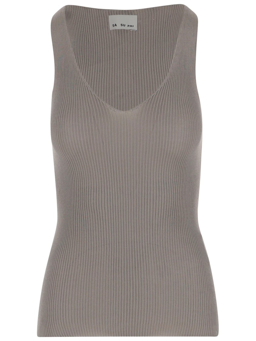 Sa Su Phi Silk Tank Top In Neutrals