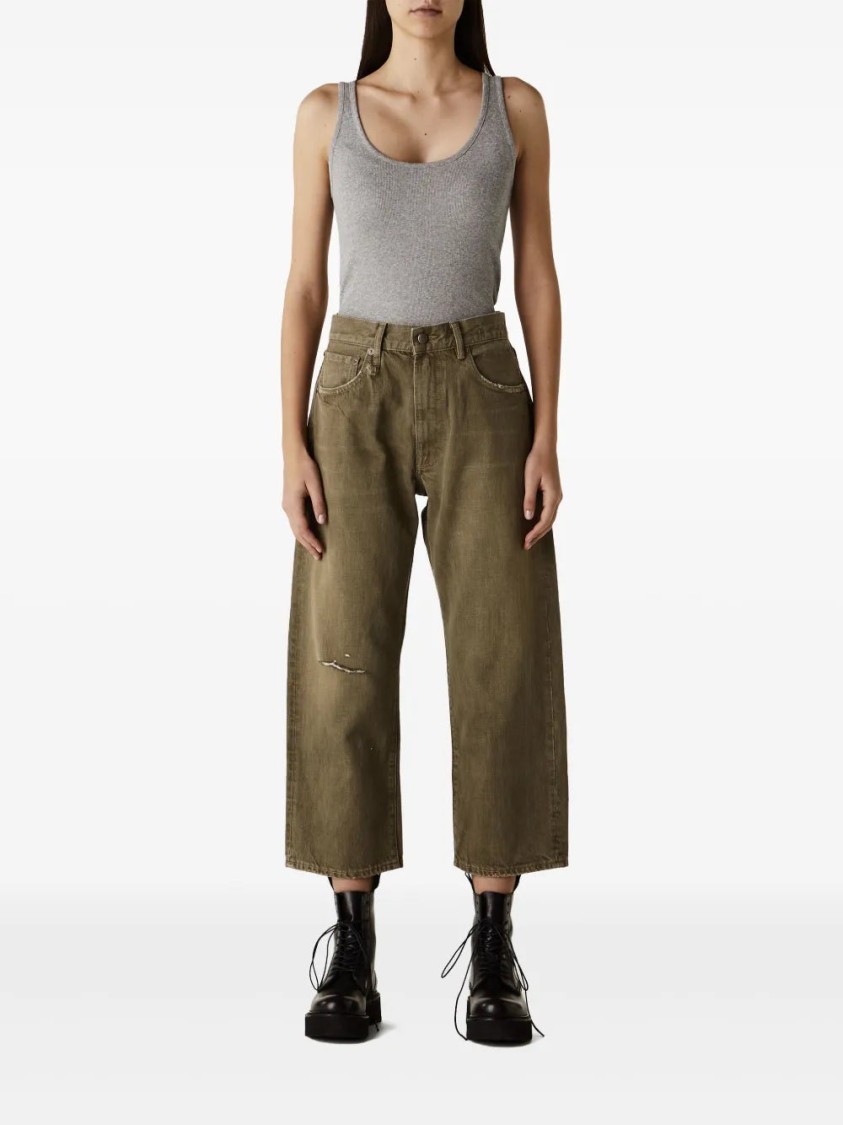 R13 X Boyfriend Jeans In Grey