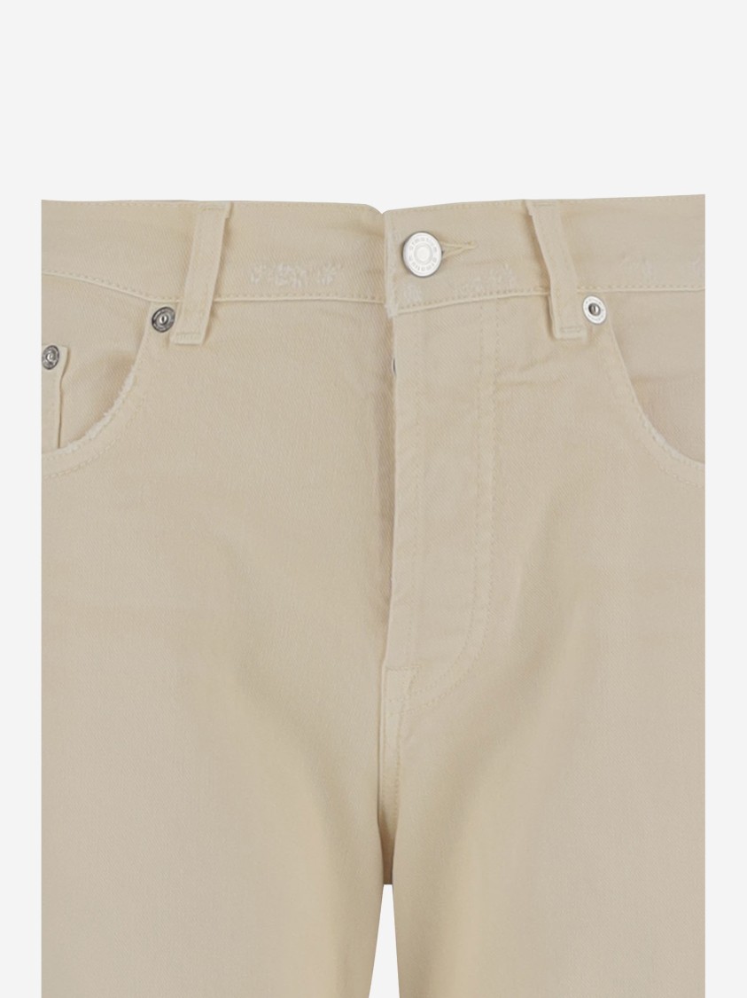 Armarium White Cotton Denim Jeans In Neutrals