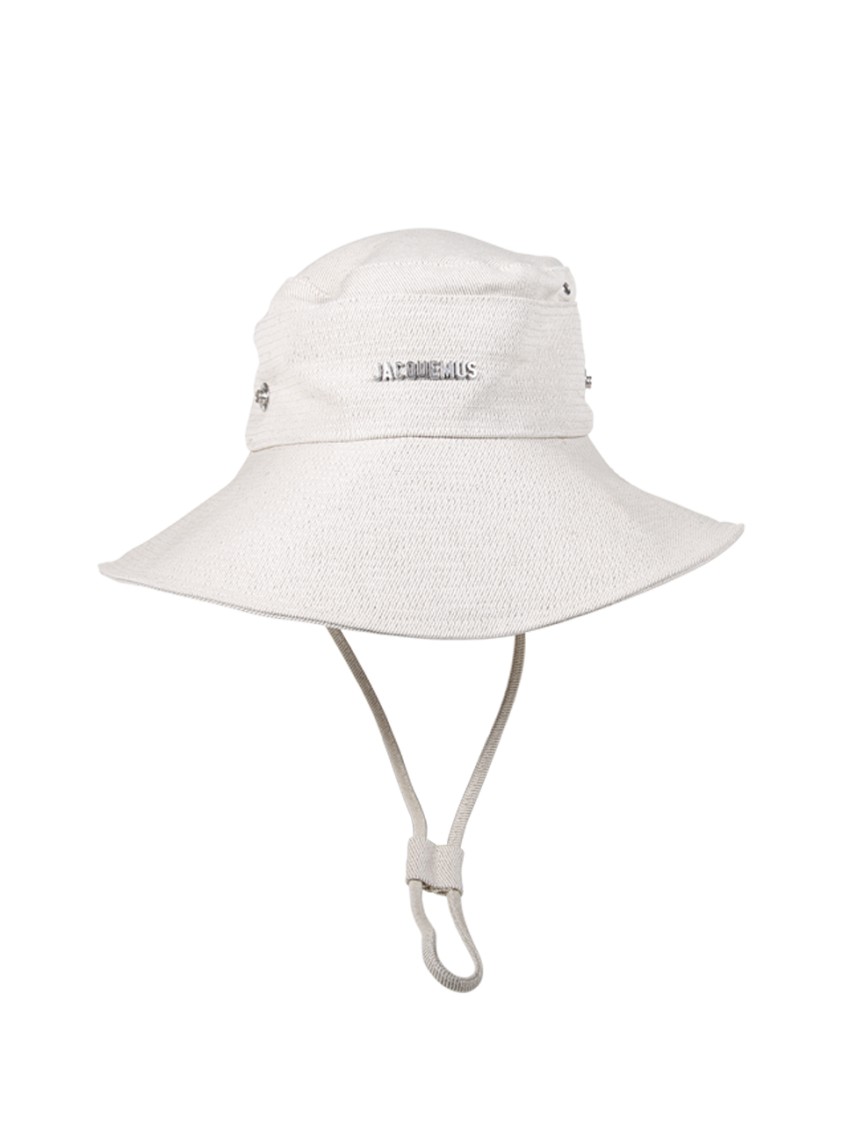 Jacquemus Structured Wide-brimmed Hat With Refined Finish In White