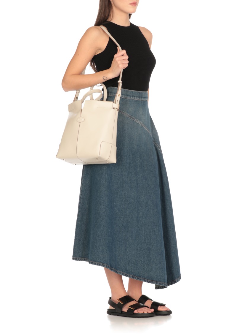 TOD'S TOD'S IVORY LEATHER BAG
