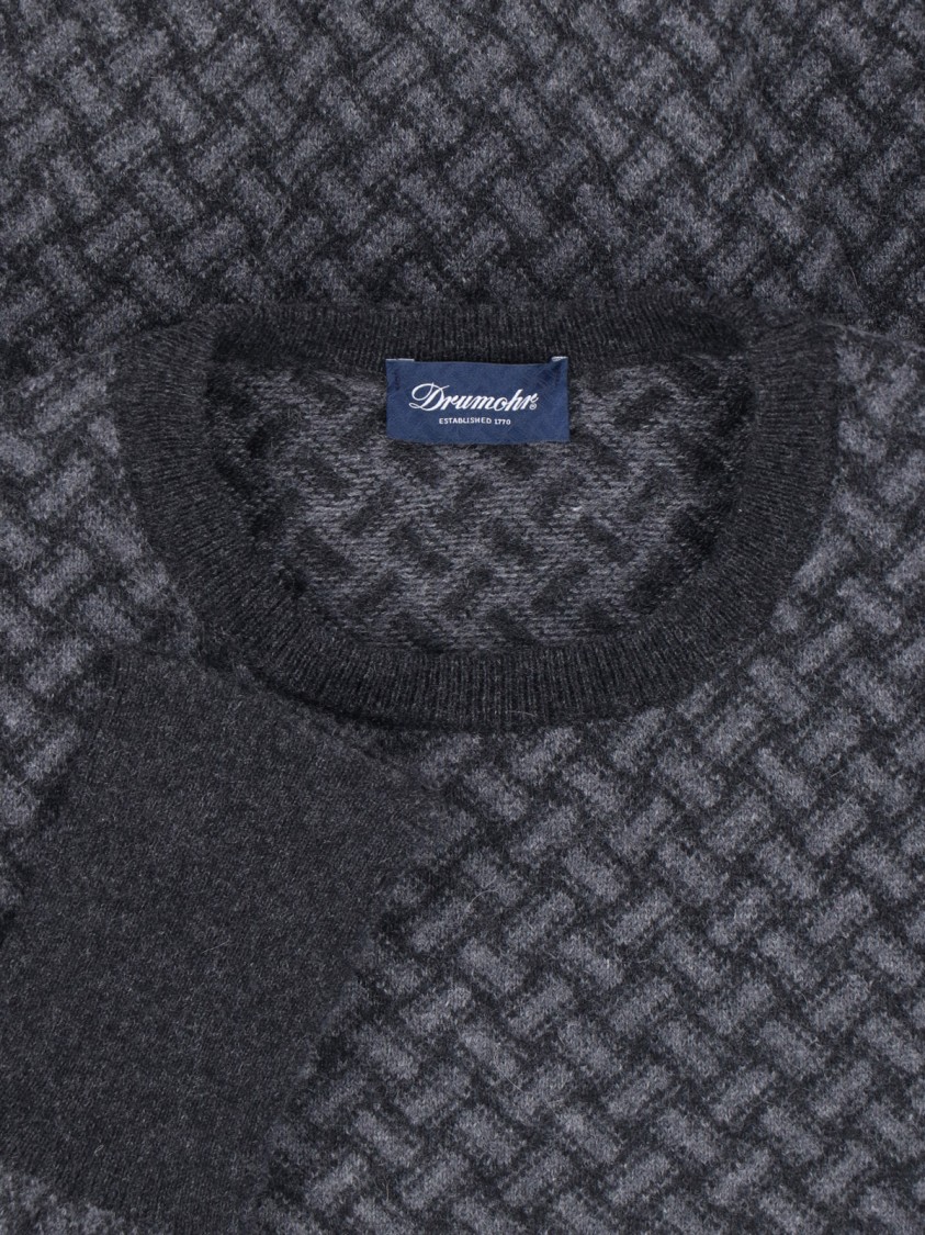Drumohr Cashmere Sweater In Gray