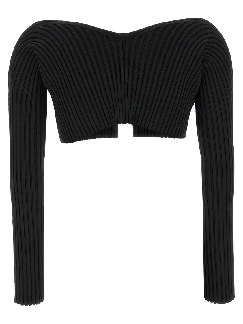 Jacquemus Le Maille Pralu Sweaters And Cardigans In Black
