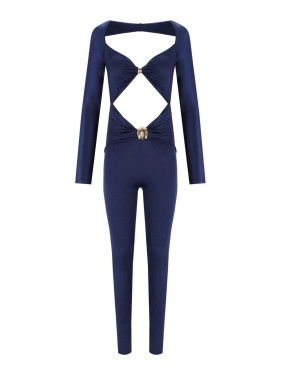 ワンピース Elisabetta Franchi Oltremare Jumpsuit With Maxi Bow Elisabetta Franchi Oltremare Jumpsuit With Maxi Bow | ShopSimon