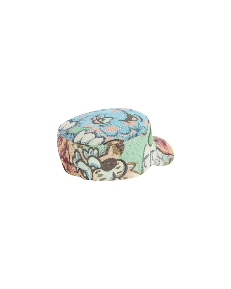 Kenzo Floral Patterned Cotton Cap With Structured Design
