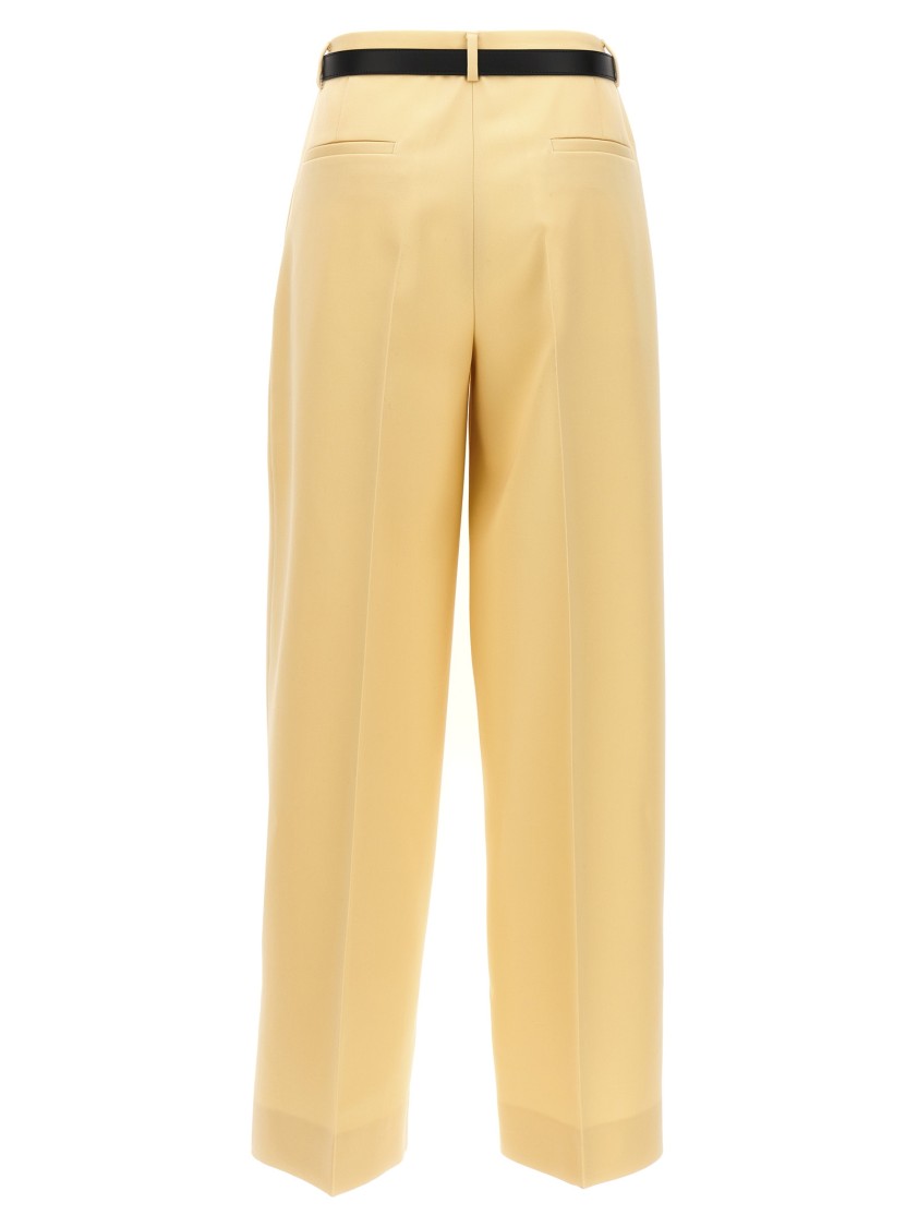 Jil Sander Wool Pants Pences In Brown