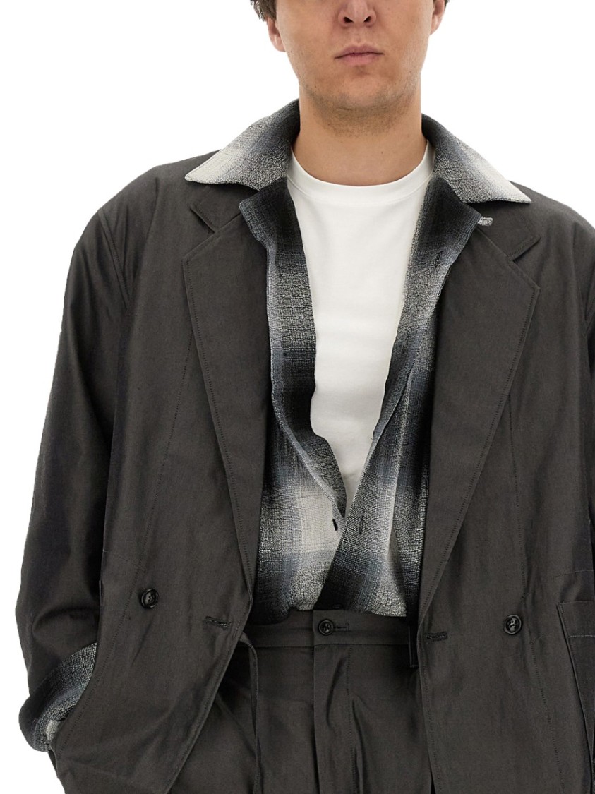 Aïe Aie Relaxed Fit Oversize Jacket In Grey