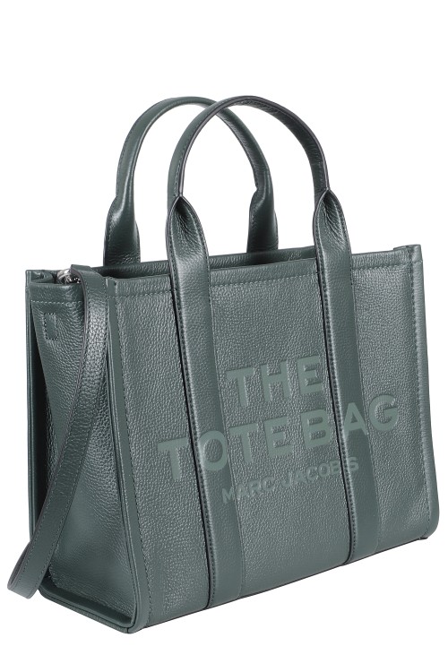 Marc Jacobs Structured Green Full-Grain Leather Medium Tote Marc Jacobs Structured Green Full-Grain Leather Medium Tote