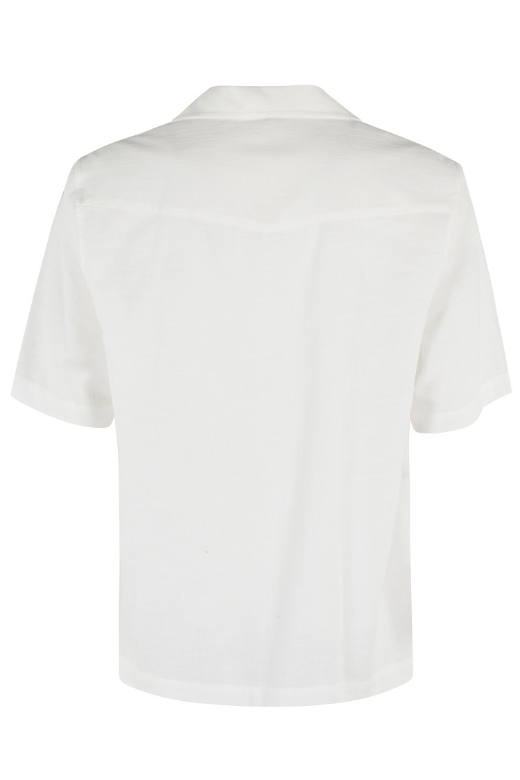 PAOLO PECORA PAOLO PECORA SHORT-SLEEVED SHIRT WITH CLASSIC COLLAR AND CENTRAL BUTTON CLOSURE