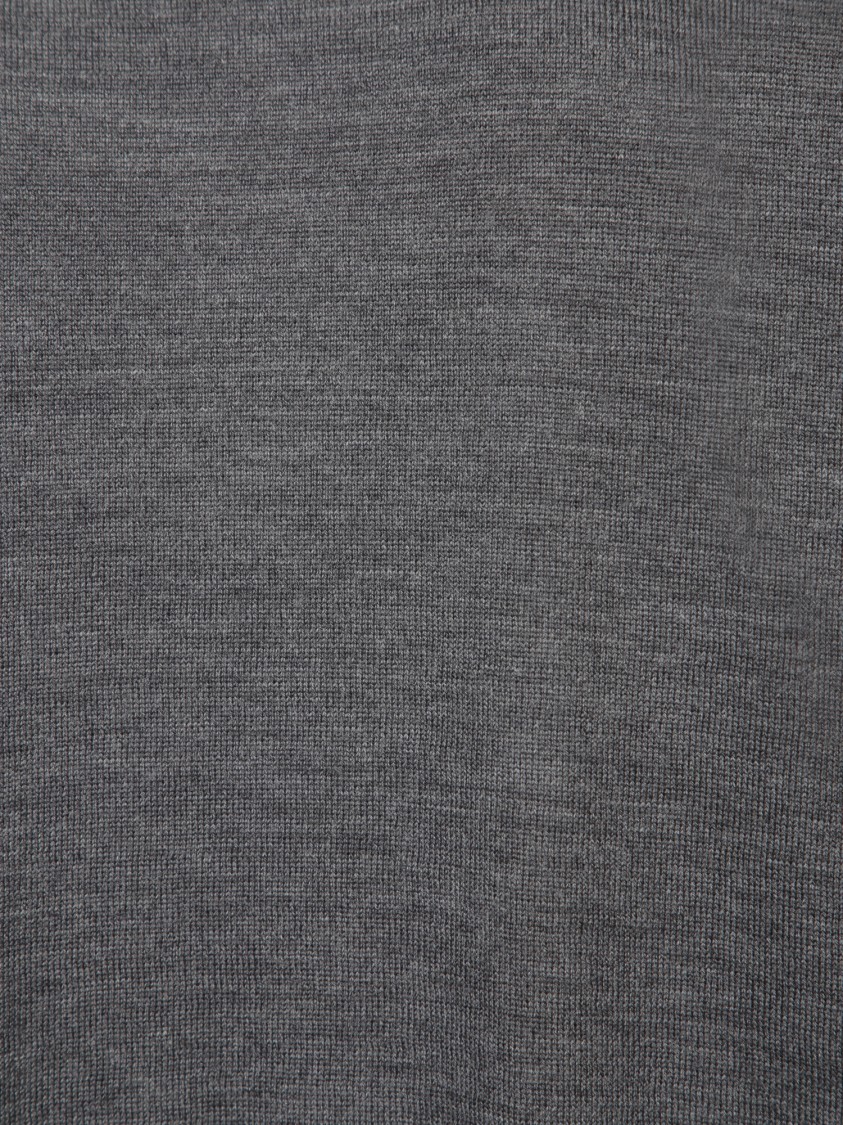 BLANCA VITA BLANCA VITA CROPPED GREY CASHMERE SWEATER