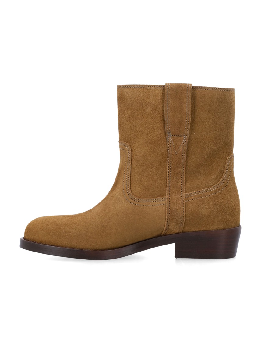 Isabel Marant Biscuit Suede Lylie Ankle Boots In Brown