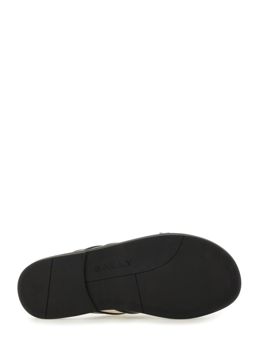 Shop Bally "gherry" Slide Sandals In Black