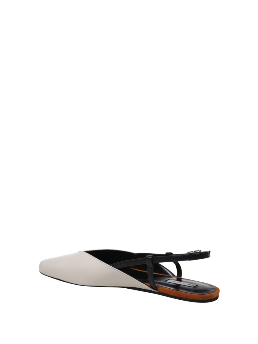 Ami Alexandre Mattiussi Ami Pointed Toe Slingback Shoes