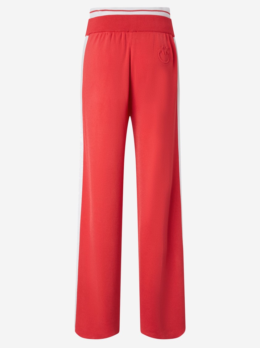 Shop Pinko Viscose Blend Jogging Pants In Red