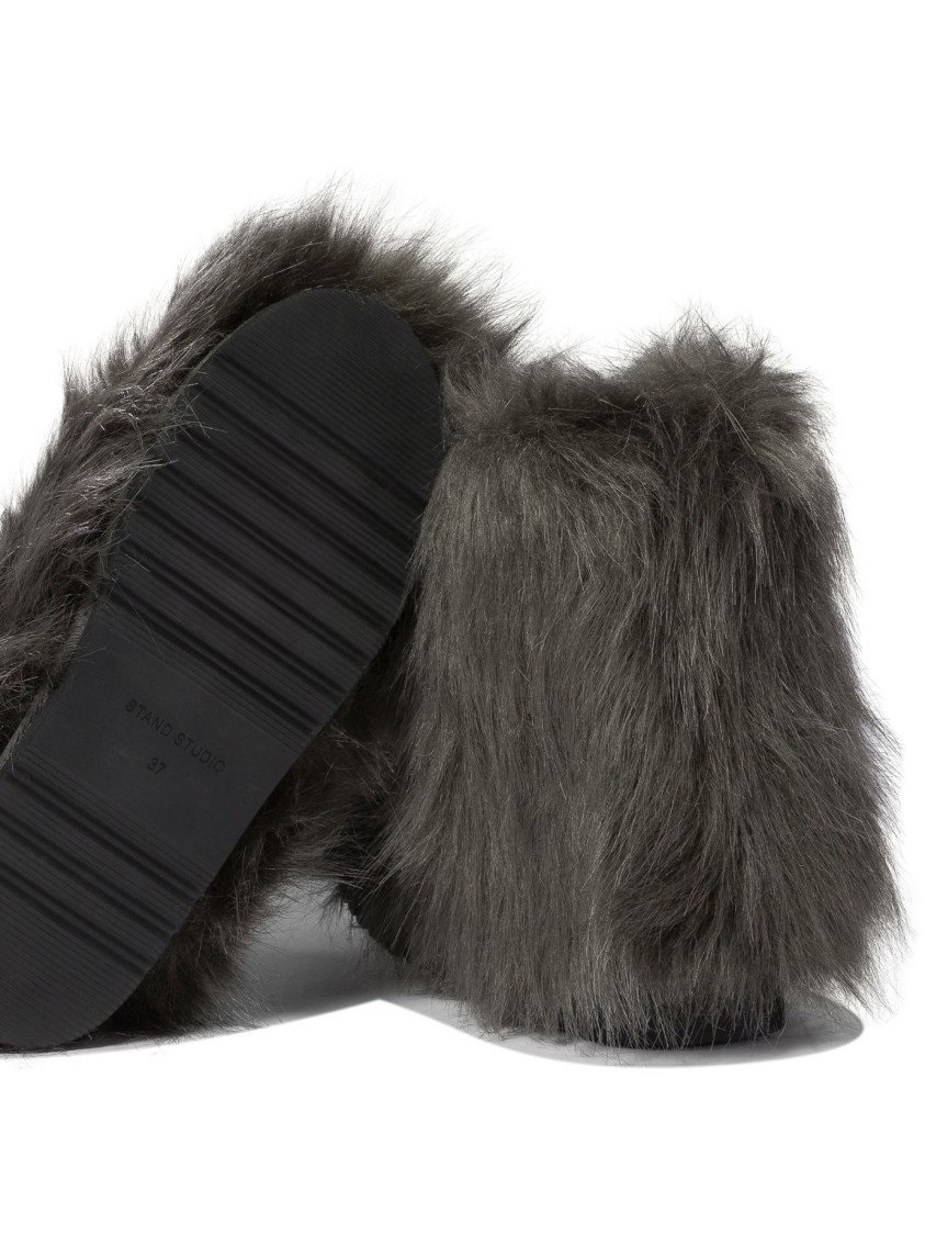 Stand Studio "olivia" Ankle Boots In Gray