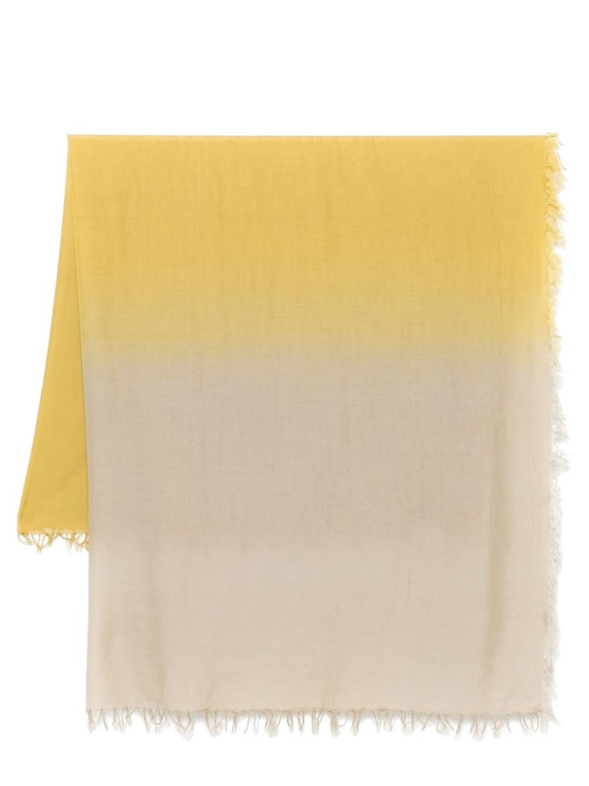 Fabiana Filippi Degrade Scarf With Delicate Fringed Edges In Neutrals