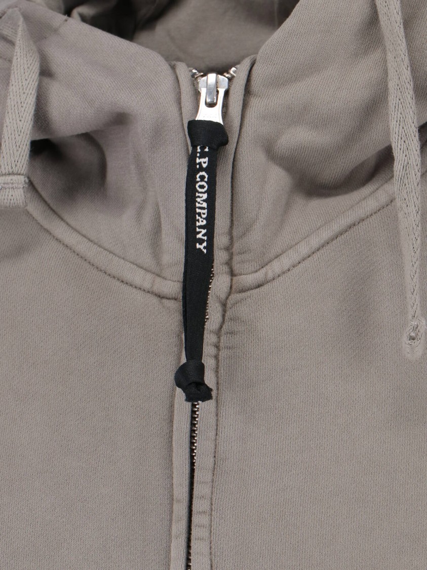 C.p. Company C.p.company Rock Grey Zip-up Sweatshirt In Gray