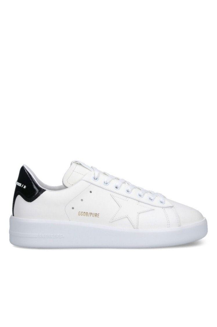 Golden Goose Mens Silver Com Pure Star Bio Logo-print Faux-leather Low-top Trainers