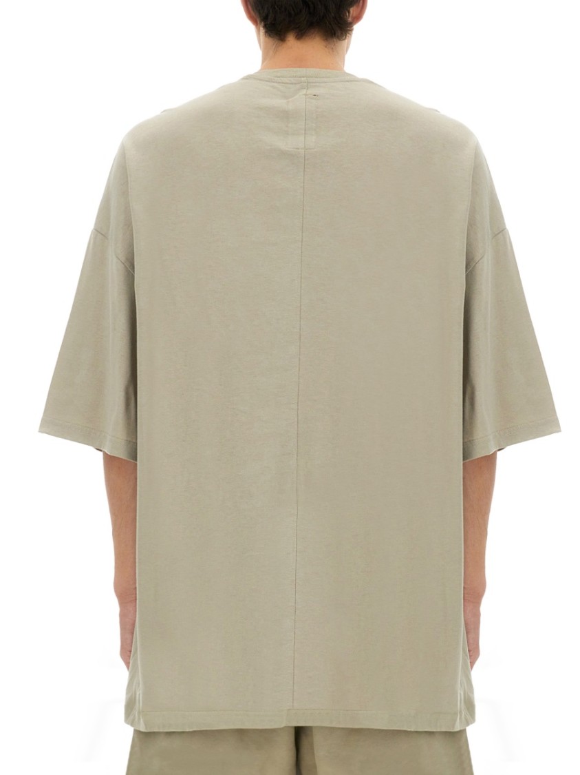 Champion X Rick Owens Relaxed Fit Cotton Tee With Contrasting Text