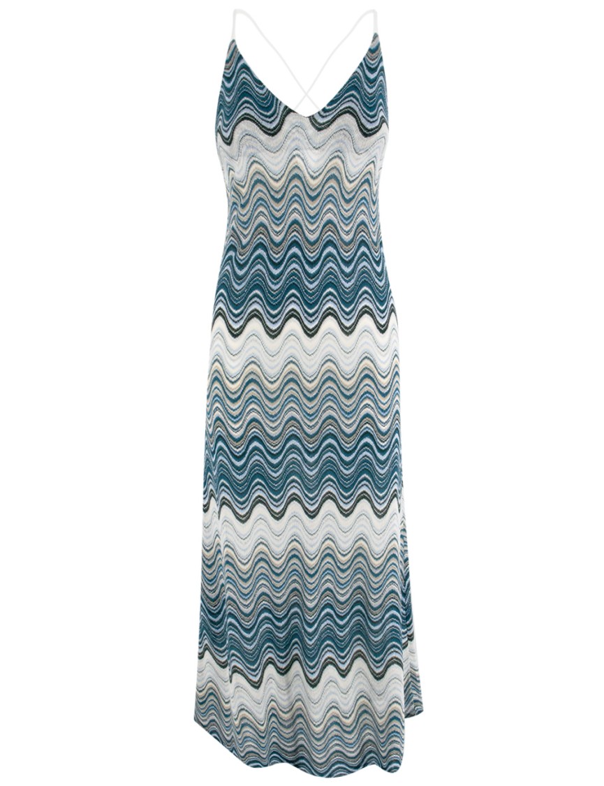 MC2 SAINT BARTH MC2 SAINT BARTH MAXI DRESS WITH CROSSED STRAPS