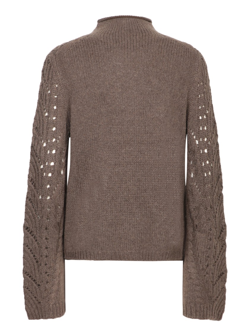 Shop Loulou Studio Beige Knitwear With Textured Pattern In Brown